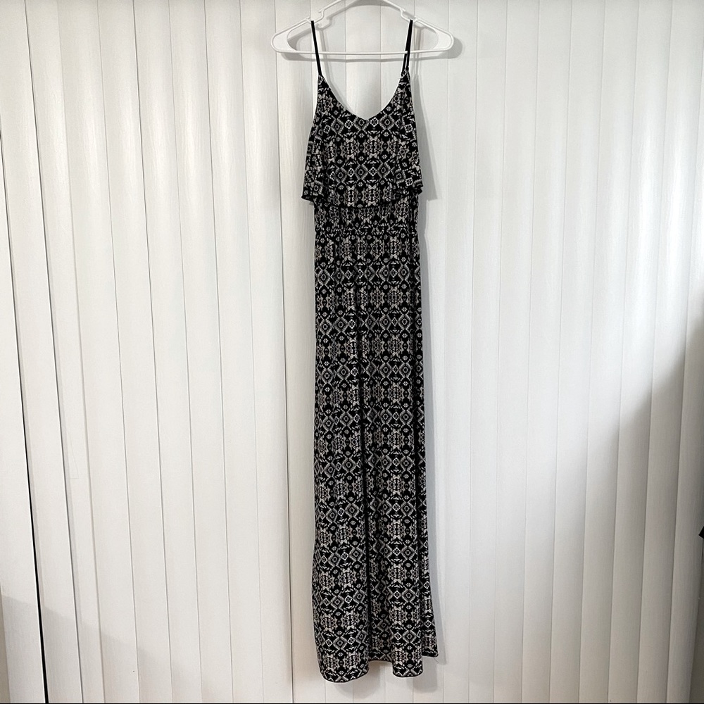 Tribal Pattern Maxi Dress